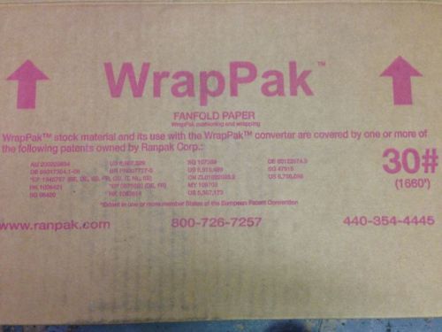 (1 case) WrapPak Fanfold Paper 15&#034; x 1660&#039; 1 ply 30#  RANPAK wrapping cushioning