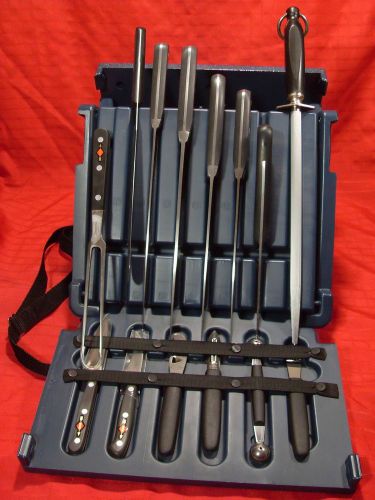 F. Dick 14-Piece  Knife Set storage hard case with arm strap. NEW