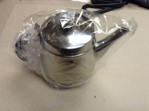 18-8 stainless tea pot (32 oz.) w/ flip top lid