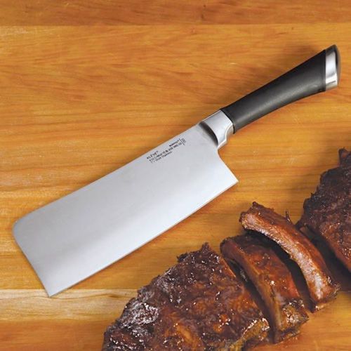 NEW   WELL BALANCED  HIGH CARBON STEEL  CHINESE CHEFS CLEAVER BUTCHER MEAT KNIFE