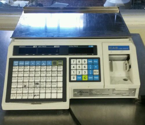 CAS lp 1000 label printing scale butcher 30lb