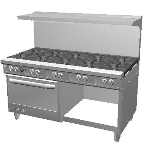 Southbend S60DC Range, 60&#034;, 10 Burners (28,000 BTU), With One 26&#034; Oven (35,000 B