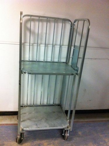 Galvanised folding roll cage trolley heavy-duty for sale