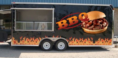 Custom concession trailer graphics for sale