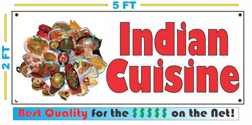 Full Color INDIAN CUISINE Banner Sign NEW Larger Size Delivery Restaurant Buffet