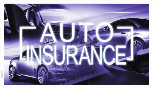 Ba793 auto insurance car mortgage shop banner shop sign for sale