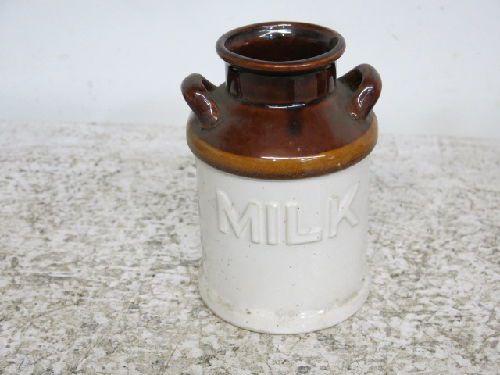 VINTAGE CERAMIC MILK PAIL STORAGE CONTAINER