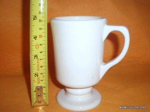 Lot of 36 caballero pedestal mug Continental Plastics 8008 retro vintage White