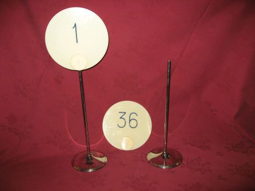 Sambonet 1 -36 banquet table number stanchions stainless steel for sale