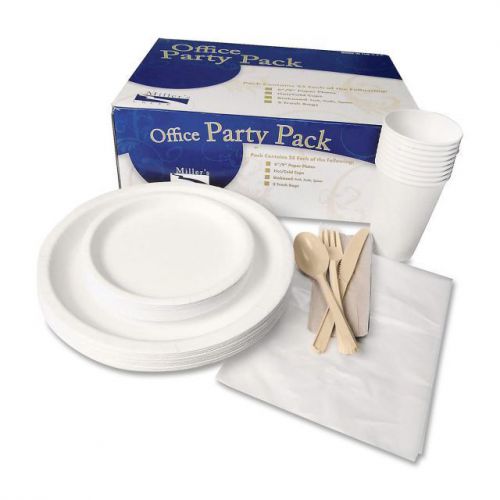 Miller&#039;s Creek Office Party Pack: Plates, Cups, Cutlery, and Trash - MLE619299