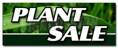 12&#034; PLANT SALE DECAL sticker flowers florist landscaping  bushes trees