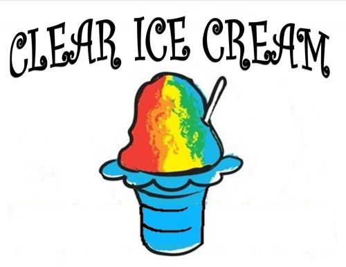 CLEAR ICE CREAM SYRUP MIX SHAVED ICE / SNOW CONE Flavor GALLON CONCENTRATE #1