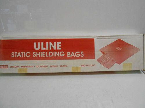 ULINE S-3731 6 x 24&#034; OPEN END STATIC SHIELD BAGS 100 CTN
