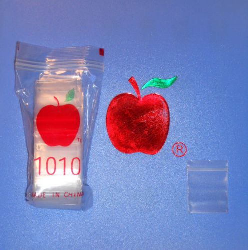 apple brand baggies zippitz bags 1&#034;x1&#034; 1010 size clear 1 pack 100ct  New!