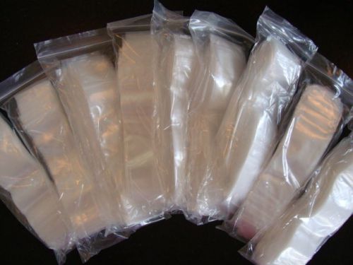 1000 lot CLEAR 2&#034; X 6&#034; 2X6 ZIP LOCK LOC ZIPPER 2 MIL POLY PLASTIC RECLOSABLE BAG