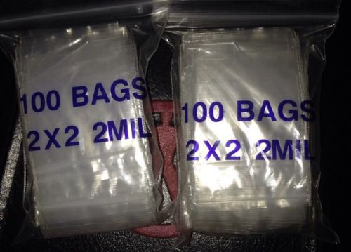 2x2 &#034; ziplock bags (SHIPS FREE)