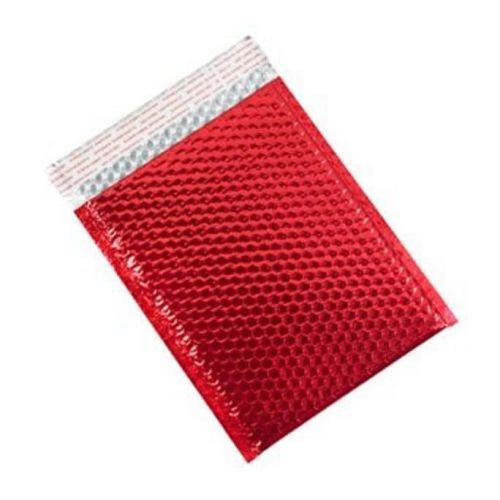 Metallic Red Glamour Bubble Mailers Envelopes 9&#034; x 11 1/2&#034; (Case of 100)