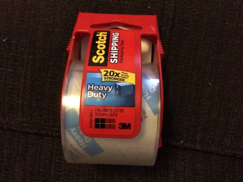 SCOTCH SHIPPING &amp; PACKING TAPE DISPENSER 3M 1.88&#034; x 1000&#034; (27.7YARDS)HEAVY DUTY