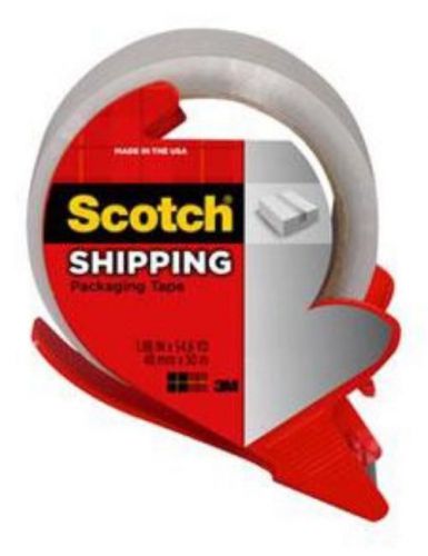 3m scotch shipping packaging tape with dispenser for sale