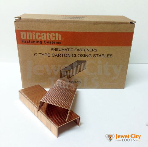 Unicatch C Type C5/8 Carton Closing Staples 1-1/4 Crown x 5/8 Length 2000 pcs