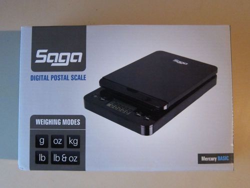 SAGA DIGITAL POSTAL SCALE 86LB X 0.1OZ SHIPPING SCALE WEIGHT POSTAGE USB-DC MB86