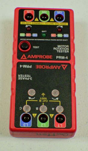 Amprobe PRM-4 3 Phase Tester - Red - Pre-owned - AS IS