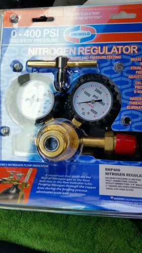 NITROGEN, REGULATOR, 0 to 400 PSI Delivery,  &#034;MADE IN USA&#034;, UNIWELD RHP400