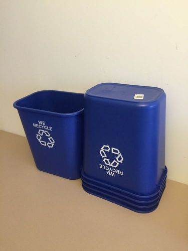 5 Rubbermaid Commercial Desk Side Recycling Containers