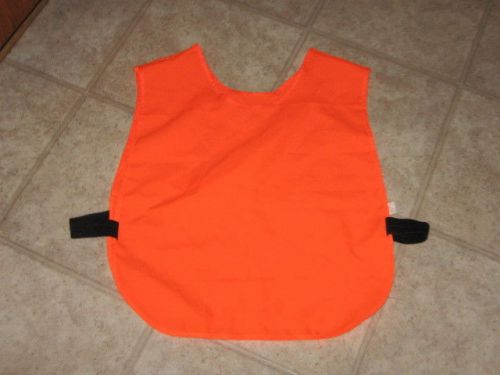 2 ORANGE SAFETY VESTS POLYESTER SIZE M-XL &amp; 2XL-3XL NEW