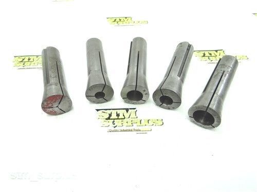 LOT OF 5 RELIANCE R8 COLLETS 1/16&#034; TO 13/16&#034;