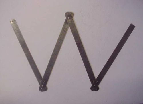 Vintage 24&#034; Flexible Folding Steel Rule - Made in Germany