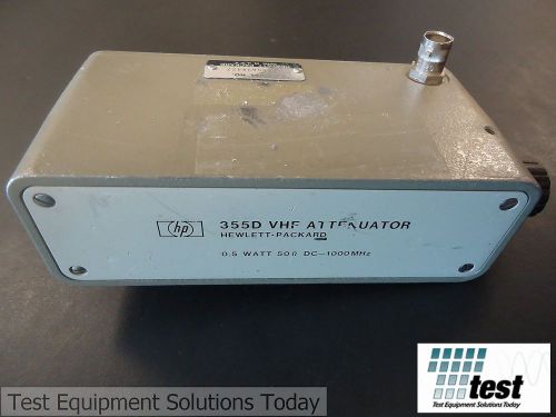 HP AGILENT 355D VHF Attenuator .5 Watt DC-1000MHz (Parts-D)