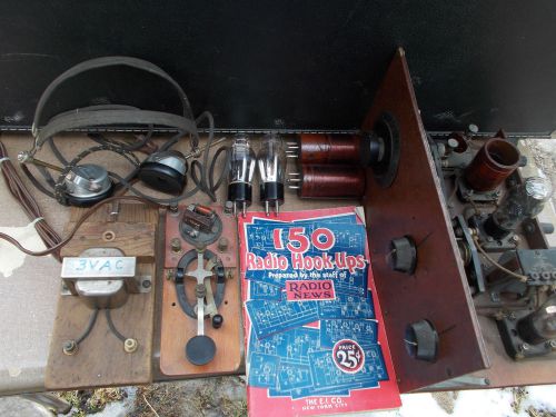 junk lot of vintage radio equipment
