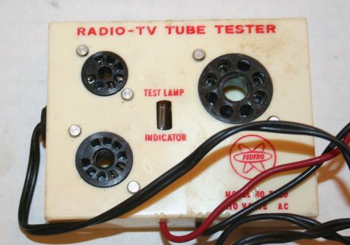 Vintage Fedtro Model T-110 Radio-TV Tube Tester AC Powered Working GUC