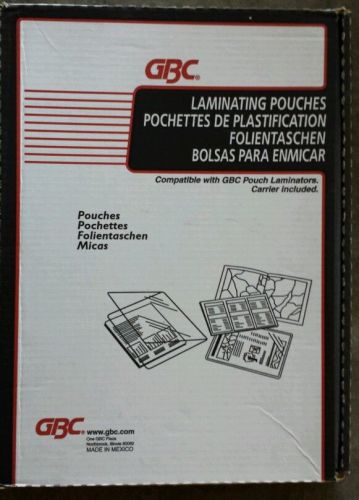 57 Count 5mil GBC Menu Size Laminating Pouches *57 3200598 OPENED