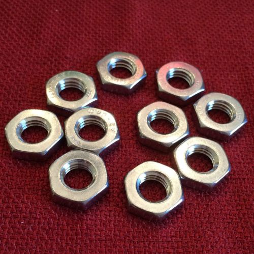 Stainless steel hex jam thin nut 10m x 1.5 metric for sale