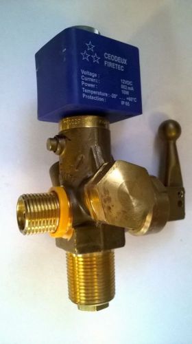 Ceodeux firetec co2 solenoid actuated fire suppression cylinder valve, b04390609 for sale