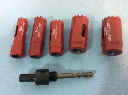 Morse Master Cobalt Hole Saw 6 piece Set New!