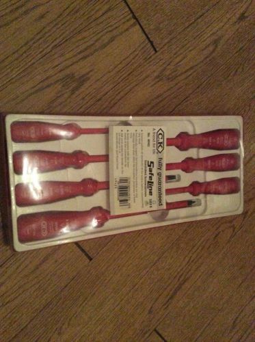 Insulated screwdriver set by safeline.  (electrician grade) for sale