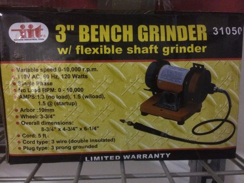 3&#034; Grinder Bench with Flex Shaft Flexible Rotary Tool