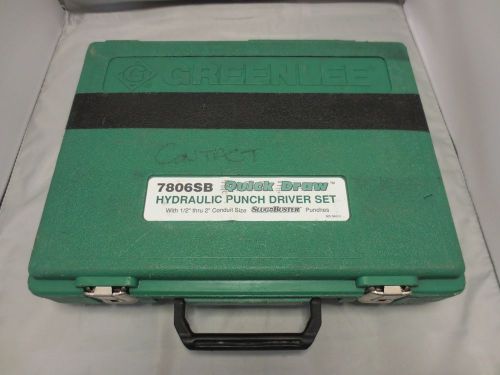 Greenlee 7806sb quick draw hydraulic punch kit for sale