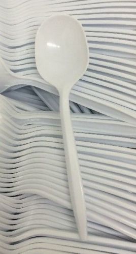 SPOONS SOUP PLASTIC CUTLERY HOME FAST FOOD RESTAURANT PARTY PICNIC BOX 1000 Lot