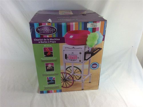 USED* A1 Nostalgia Electrics Hard &amp; Sugar-Free Cotton Candy Cart CCM510