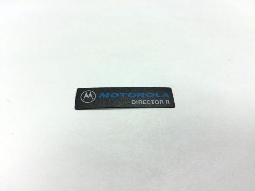 Motorola DIRECTOR II Replacement Front Label Model 335345L02 *OEM*