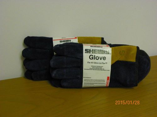 Shelby Fire Fighters Gloves, 2 pair, 5229, size Small