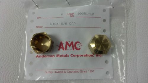 COMPRESSION CAP, (1) ONE CAP, BRASS, FOR 5/16&#034; O.D. TUBING, PART#00081-05