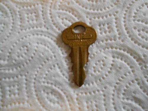 Vintage brass chicago lock gumball vending machine key, hn2, #003 for sale