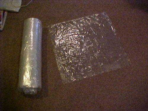 500) 24x24 1 mil clear poly plastic bag, roll of 500 **cheap** for sale