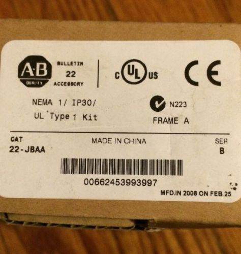 Allen Bradley 22-JBAA Nema 1/IP30/UL Type 1 Kit (NIB)