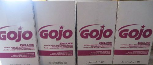 Lot Of 4 Gojo Deluxe lotion Soap With Moisturizer 2000ML #2217
